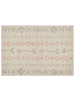 Beliani Kurzflor DISPUR in Beige/Schwarz/Orange - (W) 160 x (H) 230 x (L) 230 cm