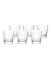 LEONARDO 6er Set Trinkgläser Vario Struttura in Transparent 250 ml