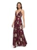 Vera Mont Abendkleid mit Muster in Dark Red/Green