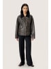 Soaked in Luxury Lederjacke SLFiorella Casual fit in Chocolate Torte