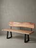 KADIMA DESIGN Esszimmerbank GAYA 180x85,5x60 cm Massivholz Bank mit