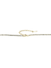Adeliás Adeliás Damen Edelstahl Tenniskette Halskette 40 cm + 5.0 cm in gold