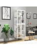 ebuy24 Vitrinenschrank FlokaXXL weiß Weiß 60 x 35 cm