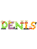 Playshoes Deko-Buchstaben "DENIS" in bunt