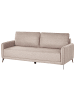 Beliani 3-Sitzer Sofa HEMING in Braun/Schwarz - (W) 200 x (H) 88 x (L) 90 cm