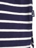 Wind Sportswear Polo Pique gestreift in navy-weiß