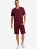 Hanro V-Shirt Casuals in carbernet melange