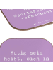 Mr. & Mrs. Panda Tischuntersetzer Spruch Neue Sportart versuchen... in Lavendeltraum