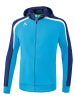 erima Liga 2.0 Trainingsjacke mit Kapuze in curacao/new navy/weiss