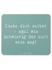 Mr. & Mrs. Panda Mousepad Spruch Selbstakzeptanz Liebe mit Spruch in Meeresbrise