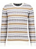 Ragman V-Ausschnitt Pullover in weiß