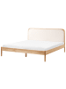 Beliani Doppelbett DOSCHES in Braun - (W) 186 x (H) 100 x (L) 208 cm