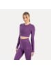SMILODOX Crop Longsleeve Thalina in Lila