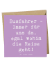 Mr. & Mrs. Panda Deluxe Karte Spruch Busfahrer Held mit Spruch in Lavendeltraum