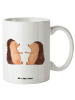 Mr. & Mrs. Panda Becher Igel Liebe ohne Spruch in Weiß