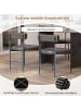 COSTWAY 2er Set Esszimmerstuhl 47,5 x 46 x 74 cm in Grau