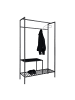ebuy24 Garderobenständer  Vita Schwarz 38 x 101 cm