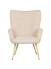 Beliani 2-tlg Sessel VEJLE in Beige/Braun