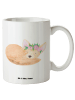 Mr. & Mrs. Panda steingut tasse Wüstenfuchs Blumen ohne Spruch in Weiß