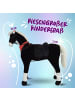 Pink Papaya Stehpferd für Kinder zum Reiten " Amadeus 105 cm " in Schwarz/Weiß