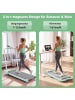 ABRIHOME Laufband in Grün 2-in-1 klappbar 120 kg mit APP für Heimbüro