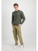 Alpha Industries Cargohose Regular Fit Pattentaschen Used Look in Grün-3