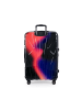 suitline Großer Reisekoffer Trolley erweiterbar XL Koffer 4 Rollen TSA 110 L in Neon Red