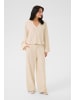 My Essential Wardrobe Langarm-Bluse DiasMW Box fit in Almond Milk Melange