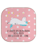 Mr. & Mrs. Panda Glasuntersetzer Einhorn Sternenhimmel mit Spruch in Rot Pastell