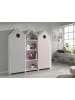 58 aufm Kessel REGALSCHRANK Kania 58x37x171 MDF+Holzwerkstoff Weiß /Pink