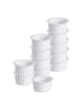 Ritzenhoff & Breker 12er Set Auflaufformen Bianco in ø 10 cm in weiß