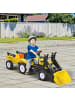 HOMCOM Trettraktor Kinder ab 3 Jahren Gelb