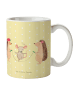 Mr. & Mrs. Panda Kaffeetasse Igel Seilhüpfen ohne Spruch in Gelb Pastell