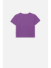 Coccodrillo T-Shirt mit kurzen Ärmeln in violett