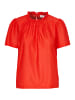 SAINT TROPEZ Bluse kurzarm JovitaSZ Gerade Passform in Flame Scarlet