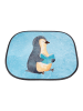 Mr. & Mrs. Panda Auto Sonnenblende Pinguin Buch ohne Spruch in Eisblau