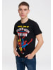 Logoshirt T-Shirt Marvel - Spider-Man & Iron Man in schwarz