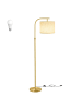 VASAGLE Stehlampe Lusia in Gold - (B)30 x (H)(150-175) x (T)30 cm