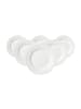Ritzenhoff & Breker 6er Set Dessertteller Saphir ø 20,5 cm weiß in weiß