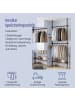 SONGMICS Kleiderständer Parson in Mattschwarz - (B)123 x (H)300 x (T)33.5 cm