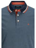 Jack & Jones Polo Shirt JJEPAULOS Sommer Hemd Kragen Pique Cotton in Blau