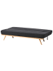 Beliani Schlafsofa KALFAFEL in Schwarz/Braun - (W) 191 x (H) 84 x (L) 73 cm