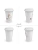 Mr. & Mrs. Panda Travel Mug Einhorn Näherin ohne Spruch in Weiß