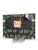 Mr. & Mrs. Panda Adventskalender mit Kerzen Toast Party mit Spruch in Kreidetafel