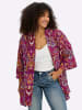 sheego by Joe Browns Blusenjacke in magenta-lila-gemustert