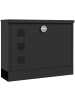 HOMCOM Briefkasten-36,5L x 11,5B x 29H cm-Schwarz