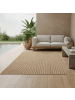 KADIMA DESIGN Flachgewebeteppich Jute-Optik Natur Bordüre Waschbar