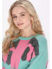IZIA Damen Pullover in Aqua Pink