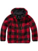 Brandit Kinder Fleecejacke/Fleecepullover "Kids Teddyfleece Jacket Hooded" in Rot