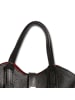 Toscanto Toscanto Handtasche Leder schwarz, rot ca. 24cm